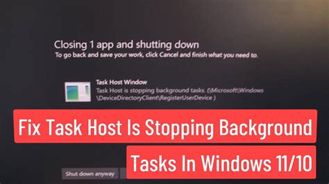 hot video|Comment supprimer task host windows